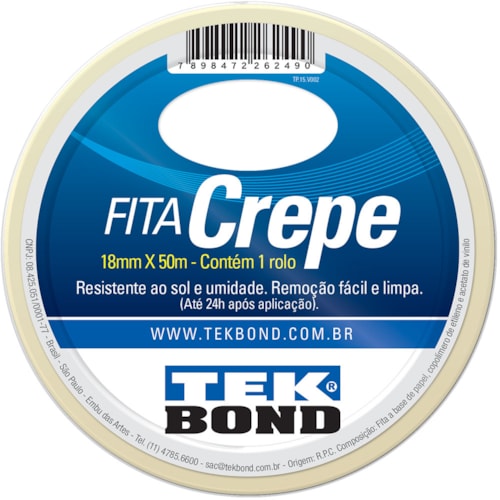 Fita Crepe Tek Bond 18mmx50m