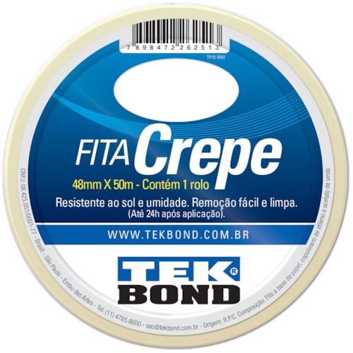 Fita Crepe Tek Bond 48mmx50m