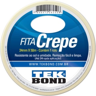 Fita Crepe Tekbond 24mmx50m 5Un