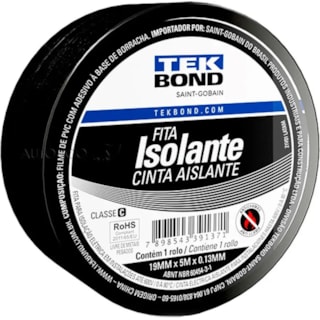 Fita Isolante Tekbond Cinta Aislante 19mmx5m