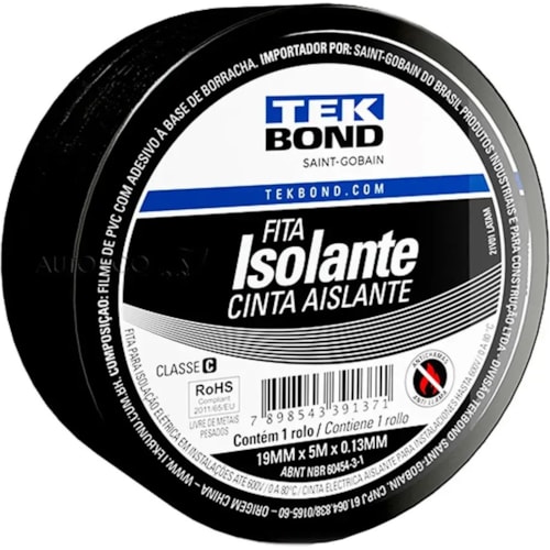 Fita Isolante Tekbond Cinta Aislante 19mmx5m