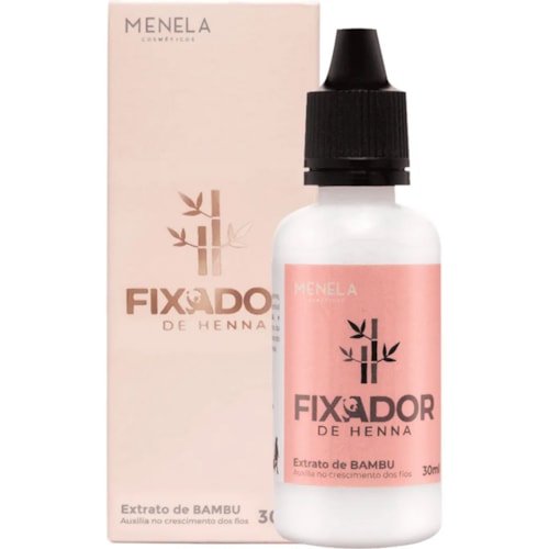 Fixador de Henna Menela Extrato de Bambu 30ml