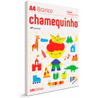 Folha de Sulfite Chamequinho Branca A4 100 folhas