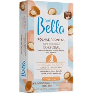 Folha Depilatória Depillbella Óleo de Argan 16Un