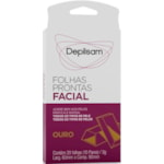 Folhas Prontas para Depilação Facial Depilsam Ouro 10 Unidades