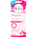 Folhas Veet Facial Cera Fria Pele Normal e Secas 12 Unidades