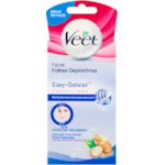 Folhas Veet Facial Cera Fria Peles Delicadas 12 Unidades