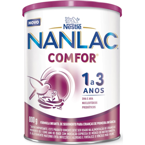 Fórmula Nestlé Nanlac Comfor 1 a 3 Anos 800g