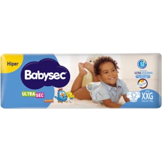 Fralda Babysec Ultra Sec Galinha Pintadinha Hiper XXG 52Un