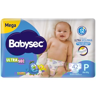 Fralda Babysec Ultra Sec Galinha Pintadinha Mega P 42Un
