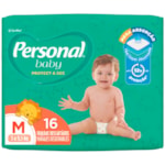 Fralda Descartável Personal Baby Protect & Sec Jumbinho M 16Un