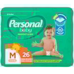 Fralda Descartável Personal Baby Protect & Sec Jumbo M 26Un