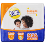 Fralda Descartável Pom Pom Clássica M 26Un