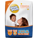 Fralda Descartável Pom Pom Clássica XXG 16Un