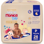 Fralda Descartável Turma da Mônica Baby Premium P 26Un