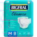 Fralda Geriátrica Bigfral Classic M 8 Unidades