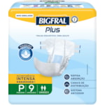 Fralda Geriátrica Bigfral Plus Regular Tamanho P 9Un