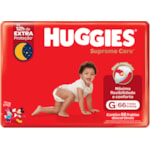 Fralda Huggies Supreme Care Descartável G 66Un