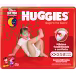 Fralda Huggies Supreme Care Descartável XXG 58Un