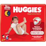 Fralda Huggies Supreme Care Descartável XXG 58Un