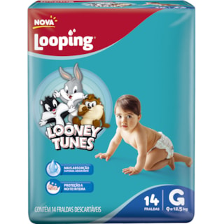 Fralda Looney Tunes G Jumbinho 14Un