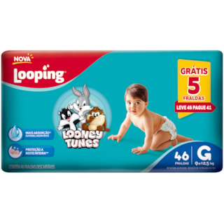 Fralda Looping Looney Tunes G 46Un