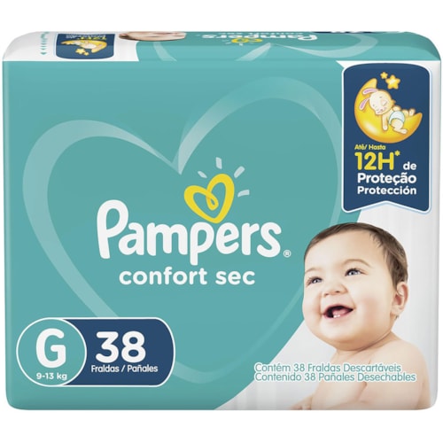 Fralda Pampers Confort Sec G 38 Unidades Destro 