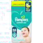 Fralda Pampers Confort Sec Hiper G 56Un