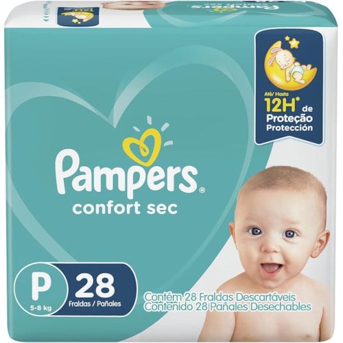 Fralda Pampers Confort Sec P 28 Unidades Destro 