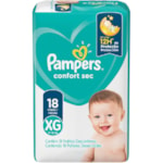 Fralda Pampers Confort Sec XG 18 Unidades