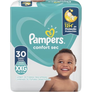 Fralda Pampers Confort Sec XXG - 30 Unidades