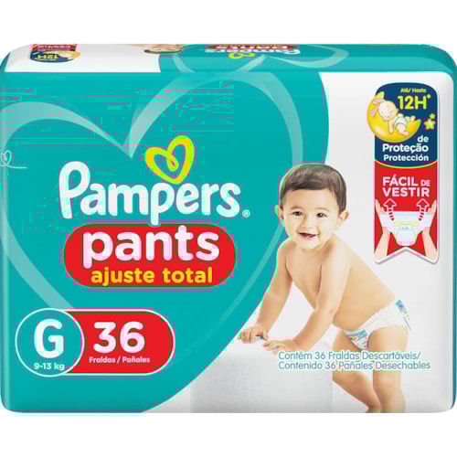 Fralda Pampers Pants Ajuste Total G 36Un