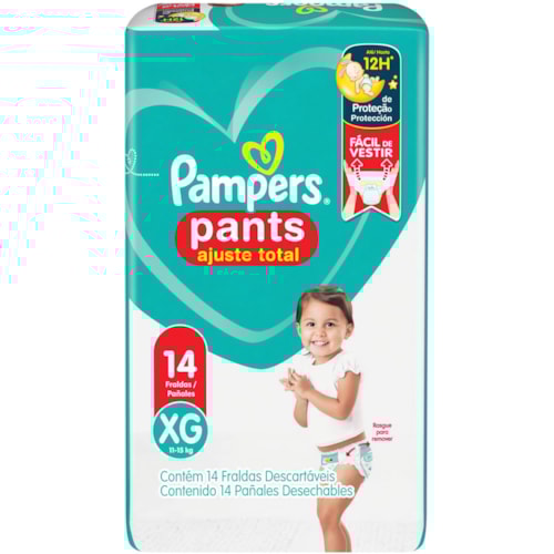 Fralda Pampers Pants Ajuste Total XG 14Un