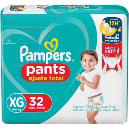 Fralda Pampers Pants Ajuste Total XG 32Un