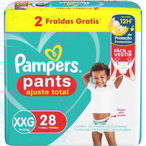 Fralda Pampers Pants Ajuste Total XXG 28Un