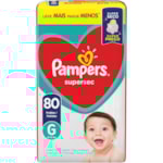 Fralda Pampers Supersec Jumbo G 80Un Leve + Pague -