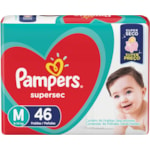 Fralda Pampers Supersec Tamanho M - 46 Unidades