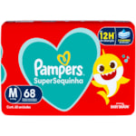 Fralda Pampers SuperSequinha Hiper M 68Un
