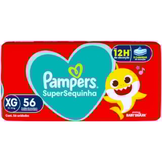 Fralda Pampers SuperSequinha Hiper XG 56Un