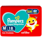 Fralda Pampers SuperSequinha M 18Un