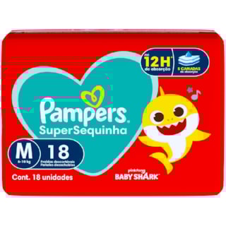 Fralda Pampers SuperSequinha M 18Un