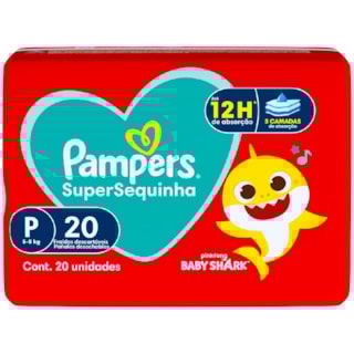 Fralda Pampers SuperSequinha P 20Un