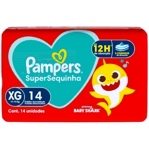 Fralda Pampers SuperSequinha XG 14Un