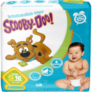 Fralda Scooby Doo Jumbinho G 16Un
