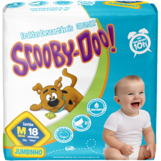 Fralda Scooby Doo Jumbinho M 18Un