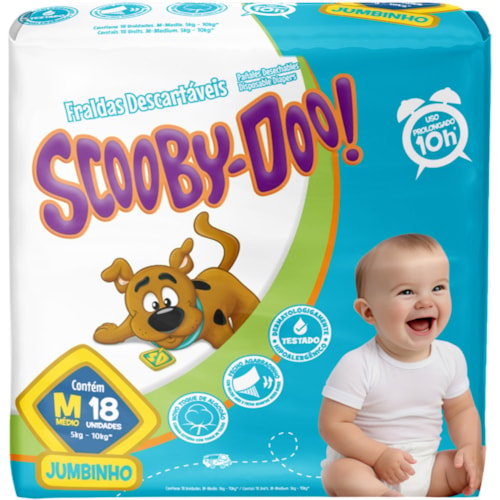 Fralda Scooby Doo Jumbinho M 18Un