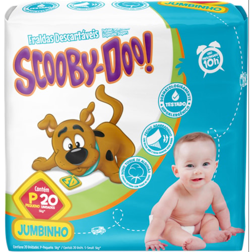 Fralda Scooby Doo Jumbinho P 20Un