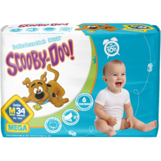 Fralda Scooby Doo Mega M 34Un