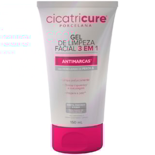 Gel de Limpeza Facial Cicatricure 3 em 1 Antimarcas 150ml