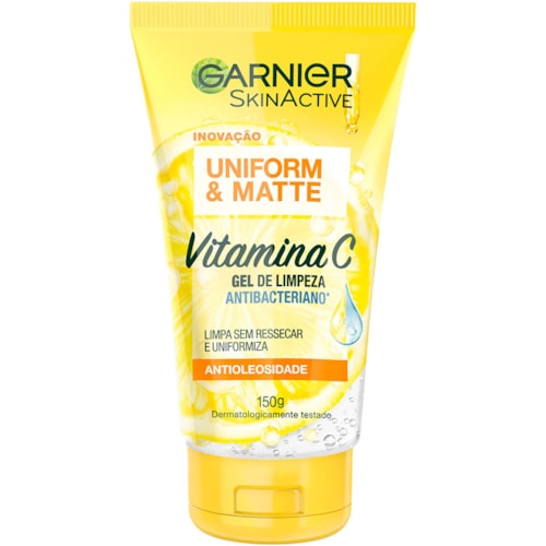 Gel de Limpeza Facial Garnier Vitamina C Antioleosidade 150g